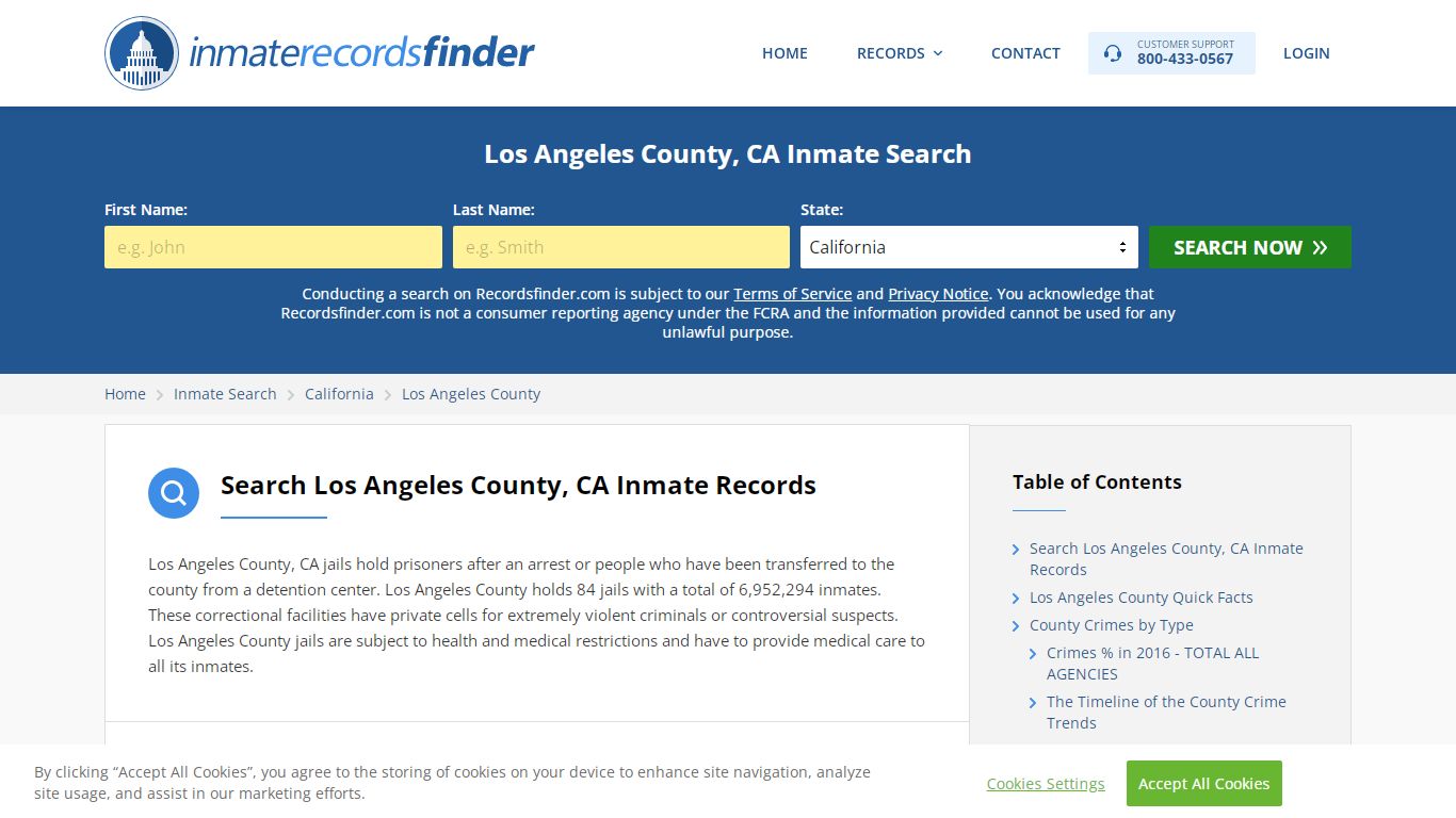 Los Angeles County, CA Inmate Lookup & Jail Records Online